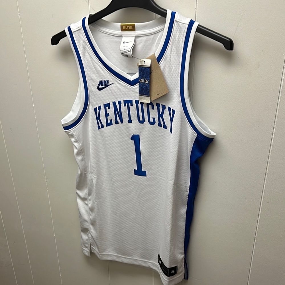Nike Elite Limited Kentucky Basketball Jersey Men’s sz Small White and Blue